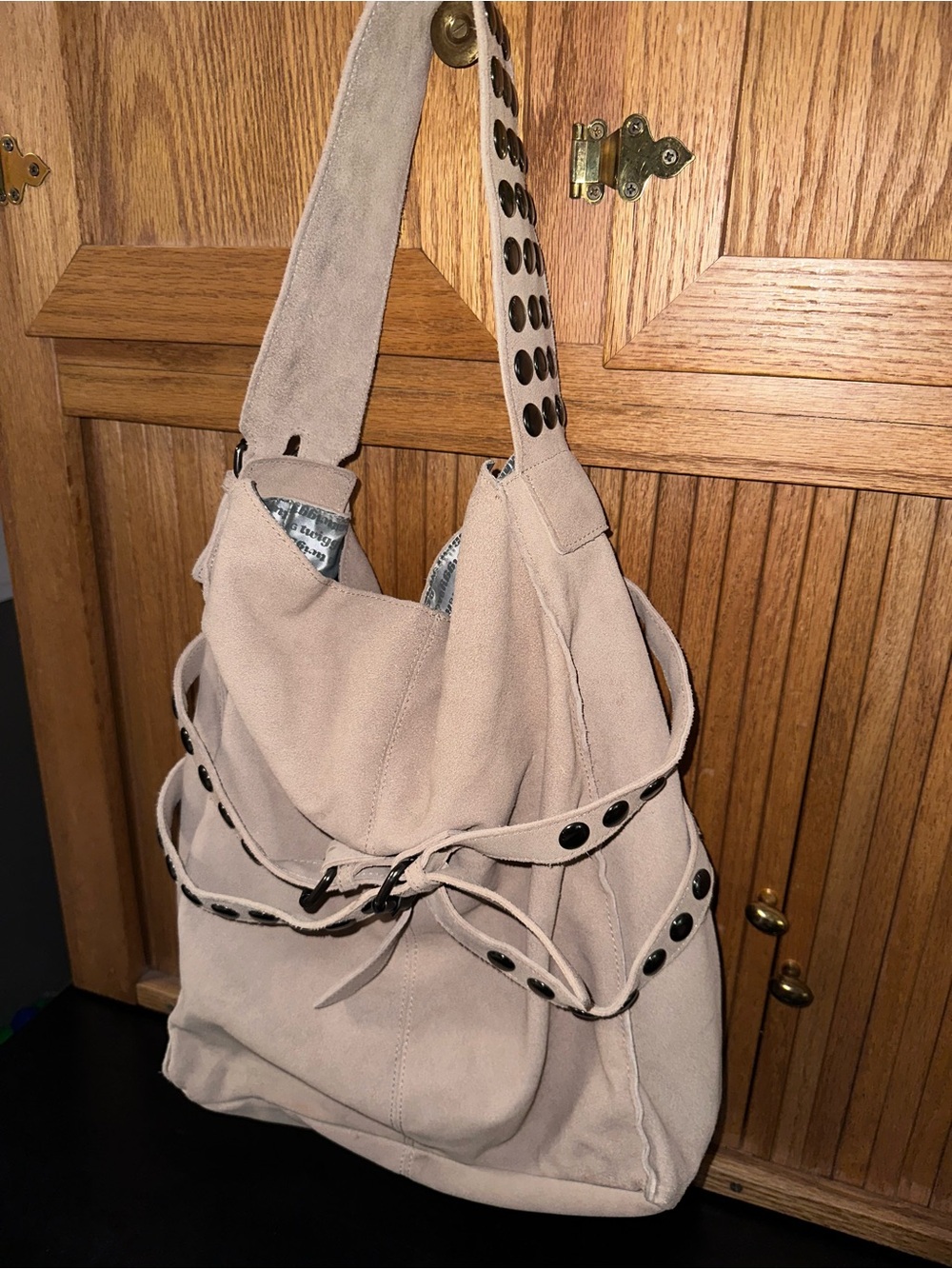 Vintage Y2K Twiggy London Suede Hobo Bag